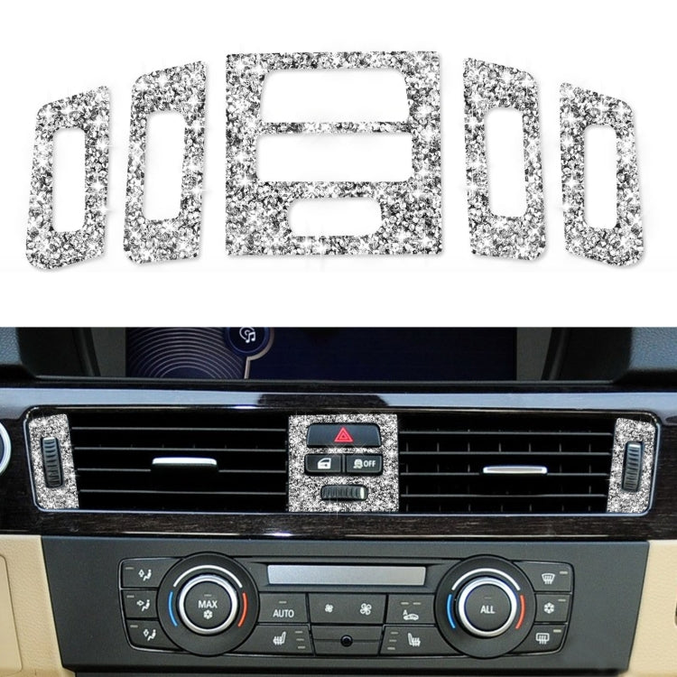 For BMW 3 Series E90 / E92 / E93 2005-2012 Premium Car Air Outlet Diamond Decorative Sticker - Car Interior Mouldings by PMC TechLife | Online Shopping South Africa | PMC TechLife | Buy Now Pay Later Mobicred