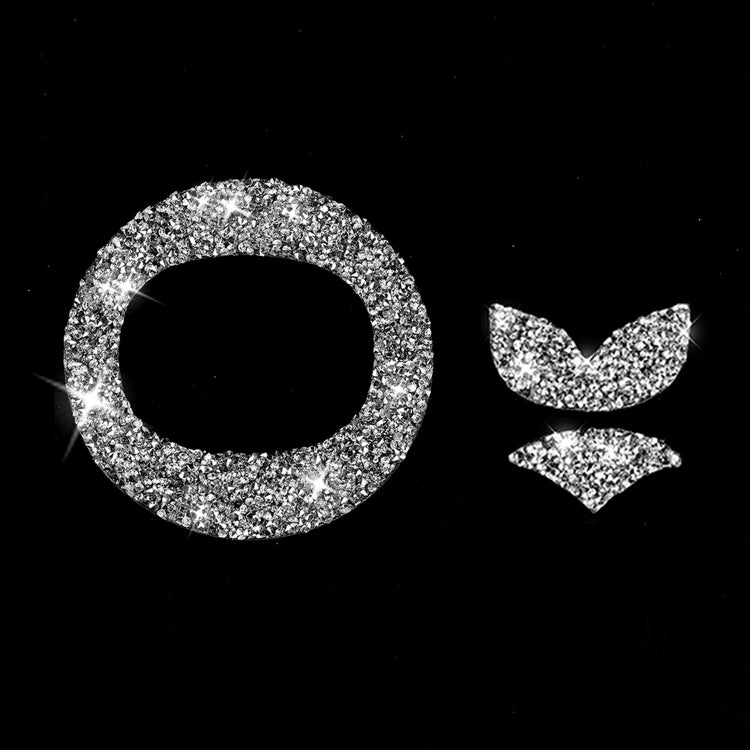 For Mazda CX-5 2017-2018 Car Steering Wheel Panel Diamond Decorative Sticker,Left and Right Drive Universal - Car Interior Mouldings by PMC TechLife | Online Shopping South Africa | PMC TechLife | Buy Now Pay Later Mobicred