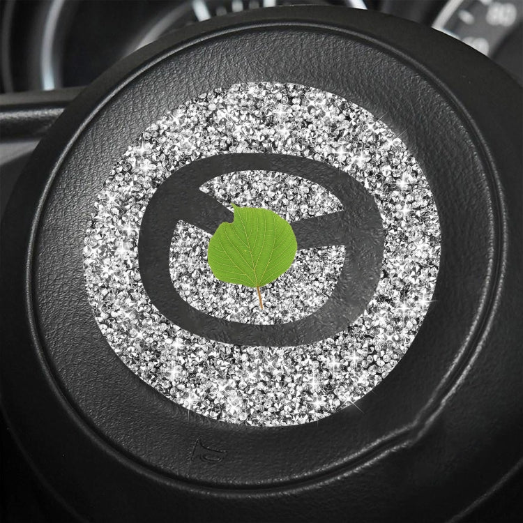 For Mazda CX-5 2017-2018 Car Steering Wheel Panel Diamond Decorative Sticker,Left and Right Drive Universal - Car Interior Mouldings by PMC TechLife | Online Shopping South Africa | PMC TechLife | Buy Now Pay Later Mobicred