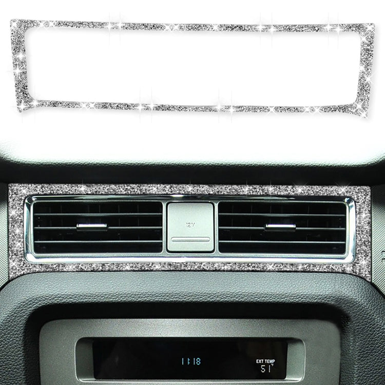 For Ford Mustang 2009-2013 Car Middle Air Outlet Diamond Decoration Sticker, Left Hand Drive - Car Interior Mouldings by PMC TechLife | Online Shopping South Africa | PMC TechLife | Buy Now Pay Later Mobicred
