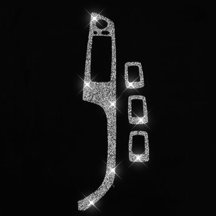 For BMW 3 Series E90 / 320i / 325i 2005-2012 Car Window Lift Panel with Folding Key 35.8cm Diamond Decorative Sticker, Left Drive - Car Interior Mouldings by PMC TechLife | Online Shopping South Africa | PMC TechLife | Buy Now Pay Later Mobicred