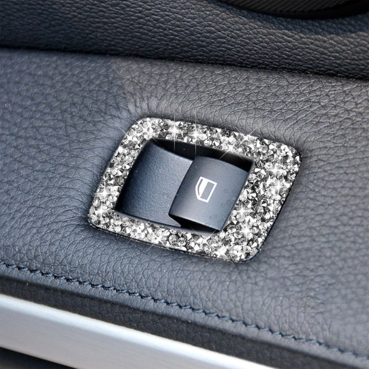 For BMW 3 Series E90 / 320i / 325i 2005-2012 Car Window Lift Panel 35.8cm Diamond Decorative Sticker, Left Drive - Car Interior Mouldings by PMC TechLife | Online Shopping South Africa | PMC TechLife | Buy Now Pay Later Mobicred