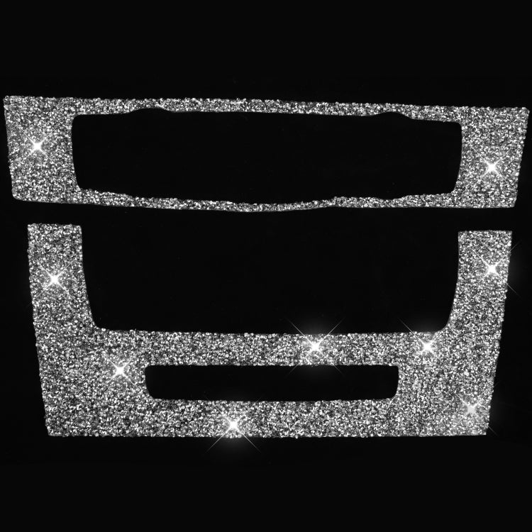 For BMW 3 Series E90 / E92 2005-2012 Car Aircondition CD Control Panel Premium Diamond Decorative Sticker - Car Interior Mouldings by PMC TechLife | Online Shopping South Africa | PMC TechLife | Buy Now Pay Later Mobicred