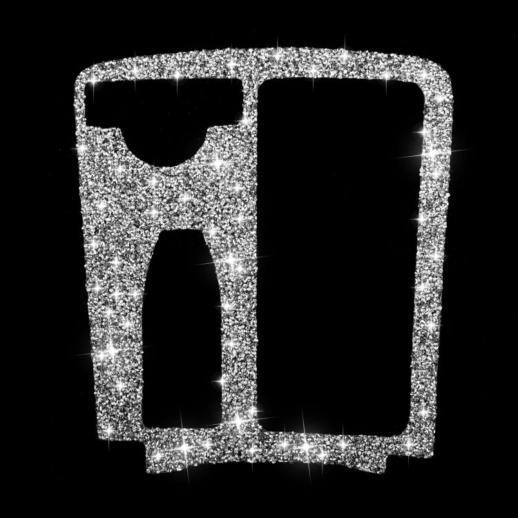 For Mercedes-Benz C-class W204 2007-2013 Car Gear Panel Diamond Decorative Sticker, Left-hand Drive - Car Interior Mouldings by PMC TechLife | Online Shopping South Africa | PMC TechLife | Buy Now Pay Later Mobicred