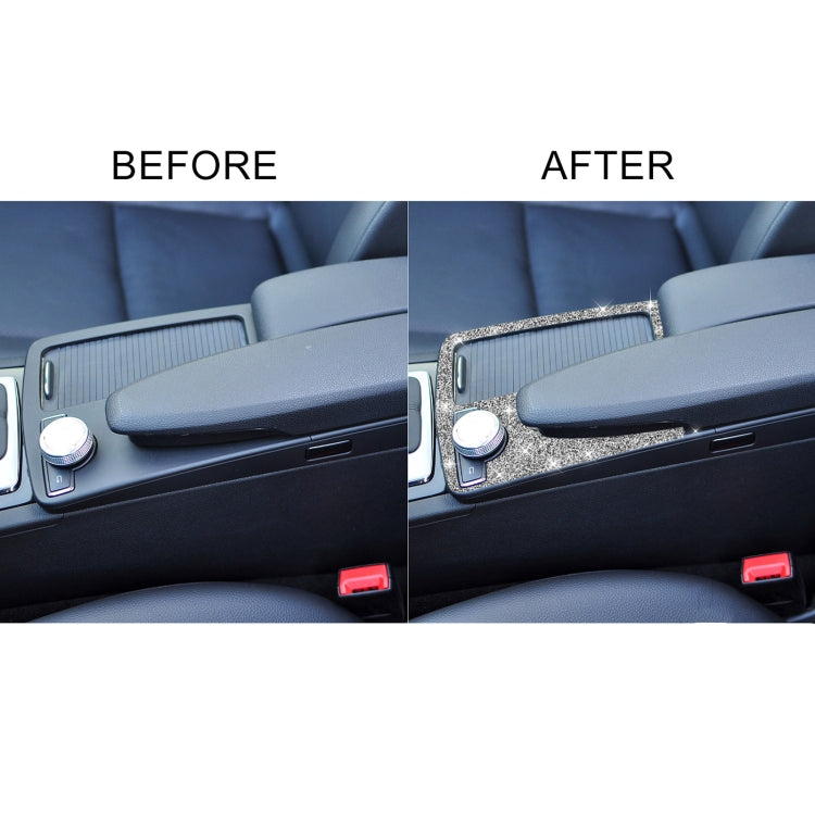 For Mercedes-Benz C-class W204 2007-2013 Car Gear Panel Diamond Decorative Sticker, Left-hand Drive - Car Interior Mouldings by PMC TechLife | Online Shopping South Africa | PMC TechLife | Buy Now Pay Later Mobicred