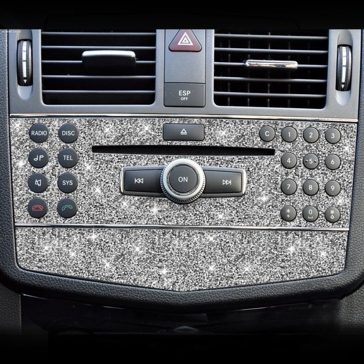 For Mercedes-Benz C-class W204 2007-2010 Car Central Control Panel A Diamond Decorative Sticker, Left and Right Drive - Car Interior Mouldings by PMC TechLife | Online Shopping South Africa | PMC TechLife | Buy Now Pay Later Mobicred