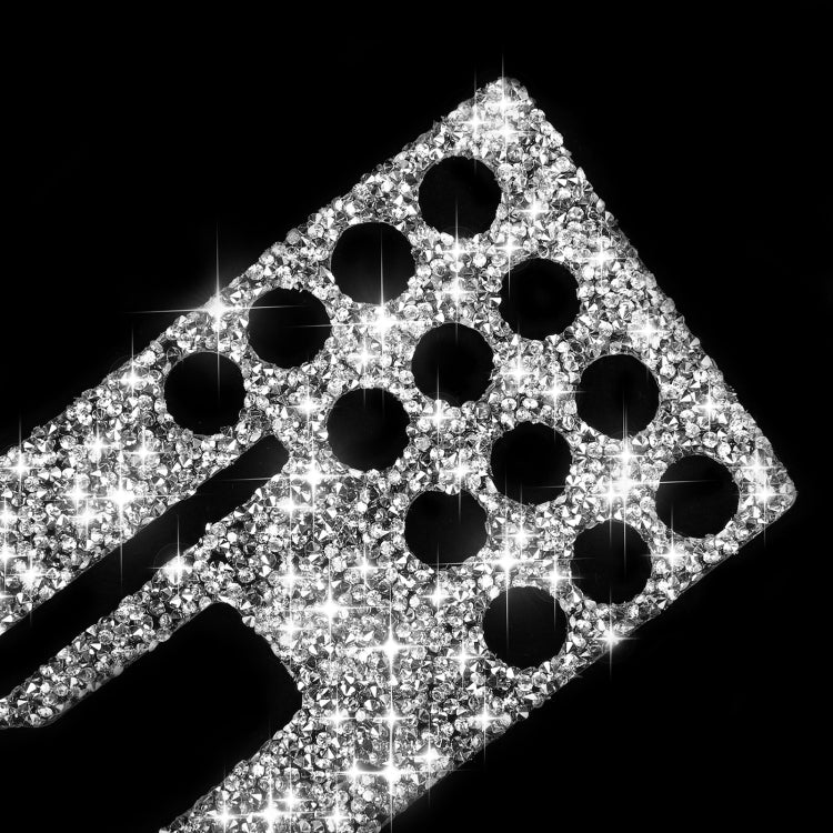 For Mercedes-Benz C-class W204 2007-2010 Car Central Control Panel B Diamond Decorative Sticker, Left and Right Drive - Car Interior Mouldings by PMC TechLife | Online Shopping South Africa | PMC TechLife | Buy Now Pay Later Mobicred