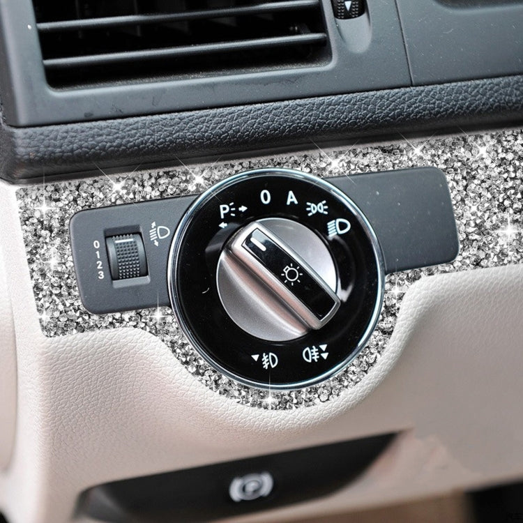 For Mercedes-Benz C-class W204 2007-2010 Car Headlight Frame Diamond Decorative Sticker, Left-hand Drive - Car Interior Mouldings by PMC TechLife | Online Shopping South Africa | PMC TechLife | Buy Now Pay Later Mobicred