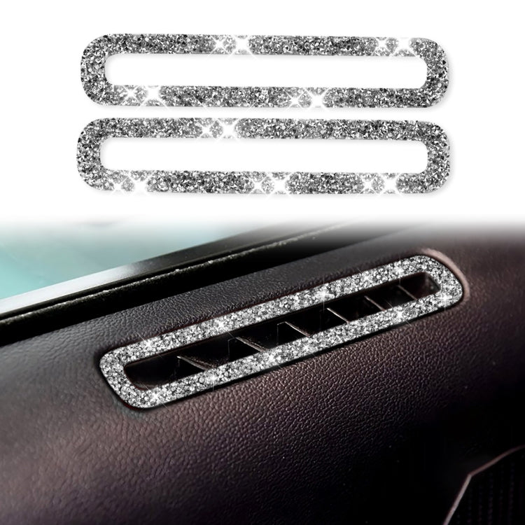 For Ford Mustang 2015-2020 Car Door Air Outlet Diamond Decoration Sticker, Left and Right Drive - Car Interior Mouldings by PMC TechLife | Online Shopping South Africa | PMC TechLife | Buy Now Pay Later Mobicred