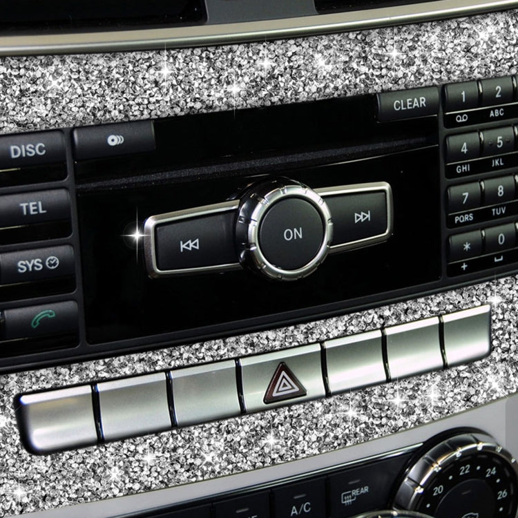 For Mercedes-Benz C-class W204 2011-2013 Car Central Control CD Panel Diamond Decorative Sticker, Left and Right Drive - Car Interior Mouldings by PMC TechLife | Online Shopping South Africa | PMC TechLife | Buy Now Pay Later Mobicred
