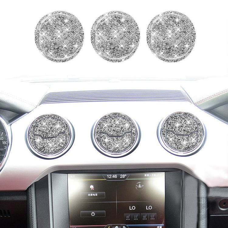 For Ford Mustang 2015-2020 9 in 1 Car Air Outlet Diamond Decoration Sticker, Left and Right Drive - Car Interior Mouldings by PMC TechLife | Online Shopping South Africa | PMC TechLife | Buy Now Pay Later Mobicred