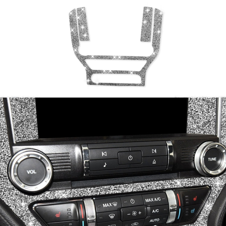For Ford Mustang 2015-2020 Car Central Control Panel Diamond Decoration Sticker, Left and Right Drive - Car Interior Mouldings by PMC TechLife | Online Shopping South Africa | PMC TechLife | Buy Now Pay Later Mobicred