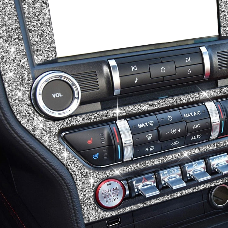 For Ford Mustang 2015-2020 Car Central Control Panel Diamond Decoration Sticker, Left and Right Drive - Car Interior Mouldings by PMC TechLife | Online Shopping South Africa | PMC TechLife | Buy Now Pay Later Mobicred