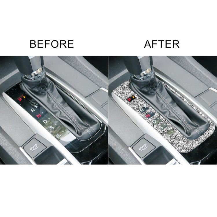 For Honda Civic 2016-2019 Car Gear Button Frame Diamond Decorative Sticker, Left-hand Drive - Car Interior Mouldings by PMC TechLife | Online Shopping South Africa | PMC TechLife | Buy Now Pay Later Mobicred
