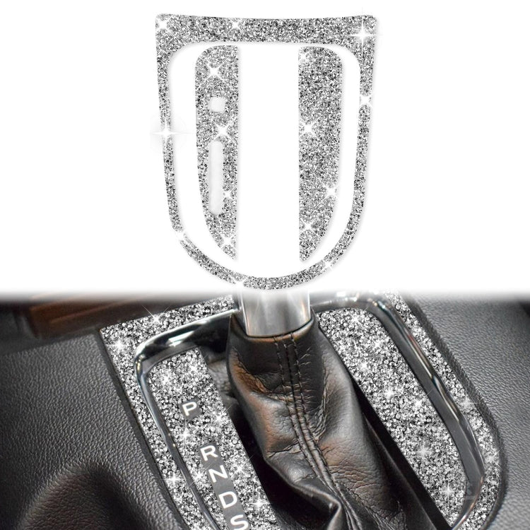 For Ford Mustang 2015-2020 3pcs Car Gear Shift Outer Ring Diamond Decoration Sticker, Left Drive - Car Interior Mouldings by PMC TechLife | Online Shopping South Africa | PMC TechLife | Buy Now Pay Later Mobicred