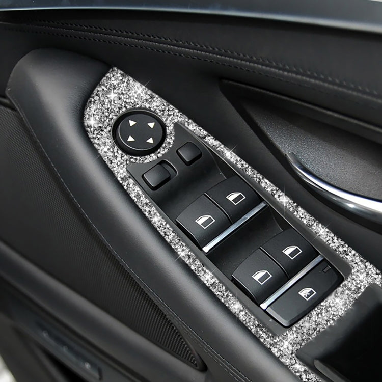 For BMW F10 5 Series 2011-2018 Car Window Lift Switch Diamond Decorative Sticker, Right-hand Drive - Car Interior Mouldings by PMC TechLife | Online Shopping South Africa | PMC TechLife | Buy Now Pay Later Mobicred