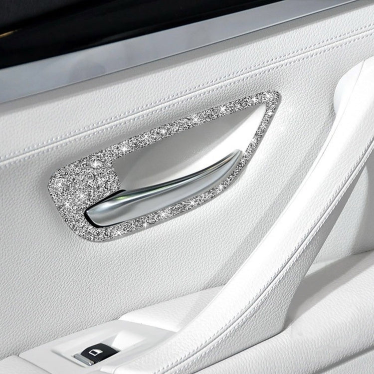 For BMW F10 5 Series 2011-2017 Car Door Handle Frame Diamond Decorative Sticker, Left and Right Drive - Car Interior Mouldings by PMC TechLife | Online Shopping South Africa | PMC TechLife | Buy Now Pay Later Mobicred