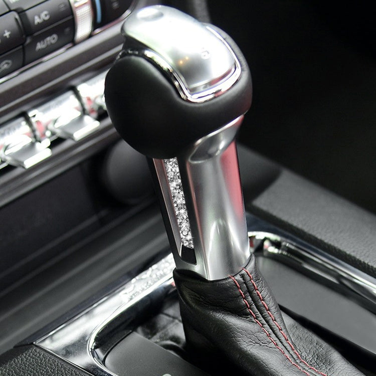 For Ford Mustang 2015-2020 Car Gear Handle Side Diamond Decoration Sticker, Left and Right Drive - Car Interior Mouldings by PMC TechLife | Online Shopping South Africa | PMC TechLife | Buy Now Pay Later Mobicred