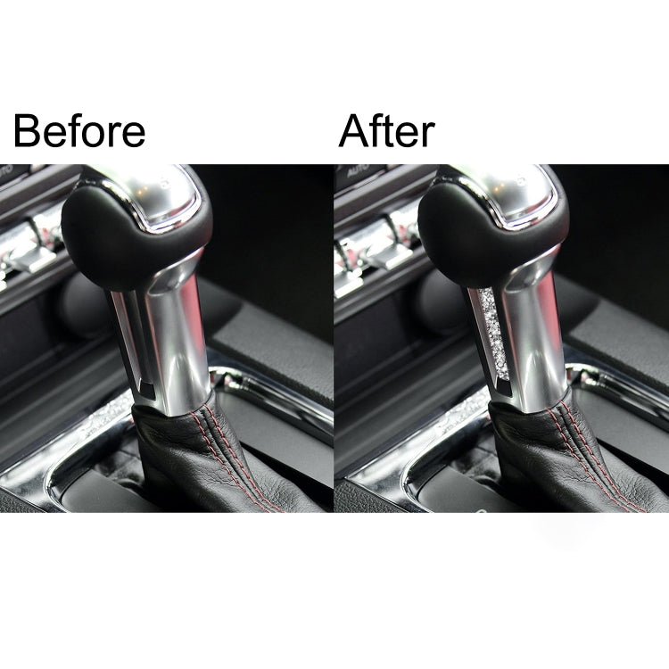 For Ford Mustang 2015-2020 Car Gear Handle Side Diamond Decoration Sticker, Left and Right Drive - Car Interior Mouldings by PMC TechLife | Online Shopping South Africa | PMC TechLife | Buy Now Pay Later Mobicred