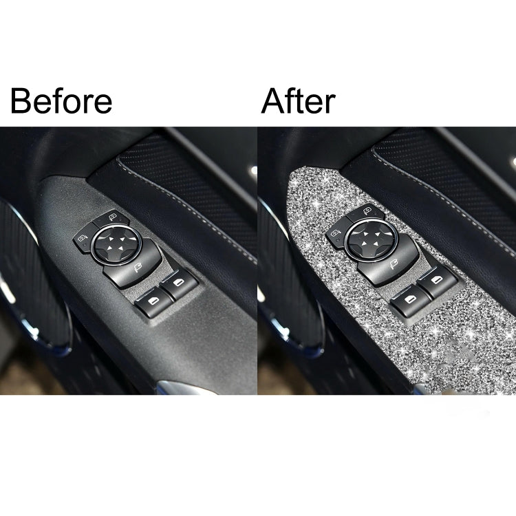 For Ford Mustang 2015-2020 4pcs Car Window Lift Panel Diamond Decoration Sticker, Right Drive - Car Interior Mouldings by PMC TechLife | Online Shopping South Africa | PMC TechLife | Buy Now Pay Later Mobicred