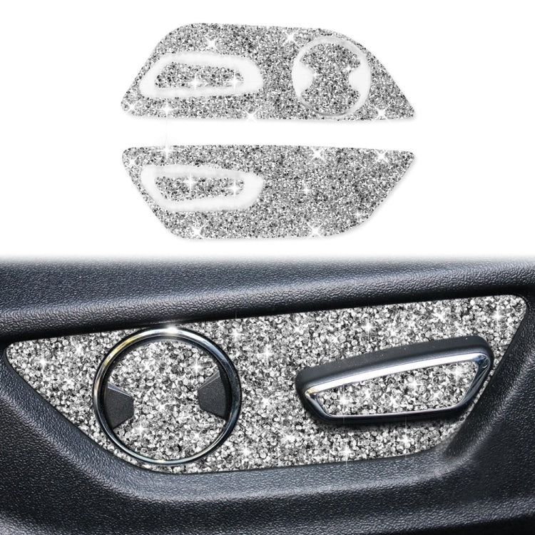For Ford Mustang 2015-2020 Car Seat Adjustment Button Diamond Decoration Sticker, Right Drive - free shipping - PMC TechLife - Order now!