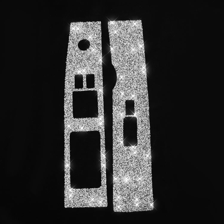 For Nissan 350Z 2003-2009 2pcs Car Glass Lift Diamond Decorative Sticker, Left Drive - Car Interior Mouldings by PMC TechLife | Online Shopping South Africa | PMC TechLife | Buy Now Pay Later Mobicred