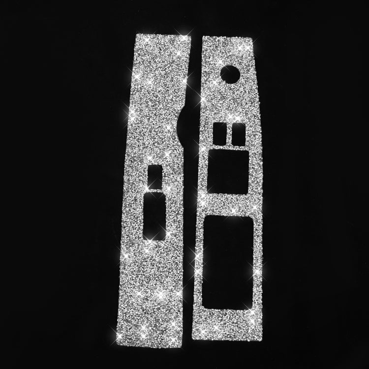 For Nissan 350Z 2003-2009 2pcs Car Glass Lift Diamond Decorative Sticker, Right Drive - Car Interior Mouldings by PMC TechLife | Online Shopping South Africa | PMC TechLife | Buy Now Pay Later Mobicred