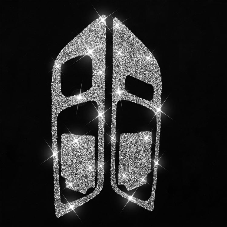 For Ford Mustang 2015-2020 4pcs Car Door Inner Handle Panel Diamond Decoration Sticker, Left Drive - Car Interior Mouldings by PMC TechLife | Online Shopping South Africa | PMC TechLife | Buy Now Pay Later Mobicred