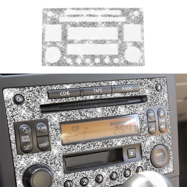 For Nissan 350Z 2003-2009 Car CD Radio Play Panel Diamond Decorative Sticker,Left and Right Drive Universal - free shipping - PMC TechLife - Order now!