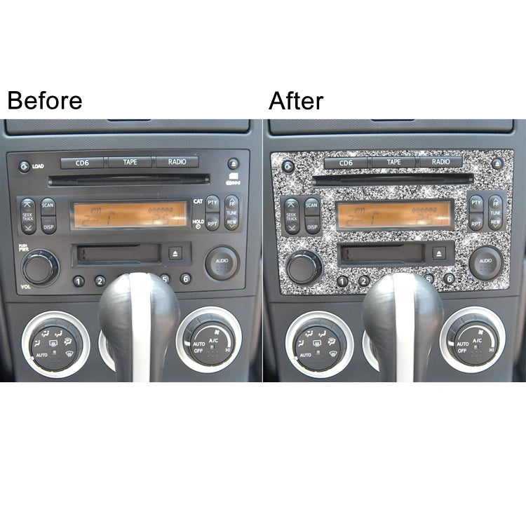 For Nissan 350Z 2003-2009 Car CD Radio Play Panel Diamond Decorative Sticker,Left and Right Drive Universal - free shipping - PMC TechLife - Order now!