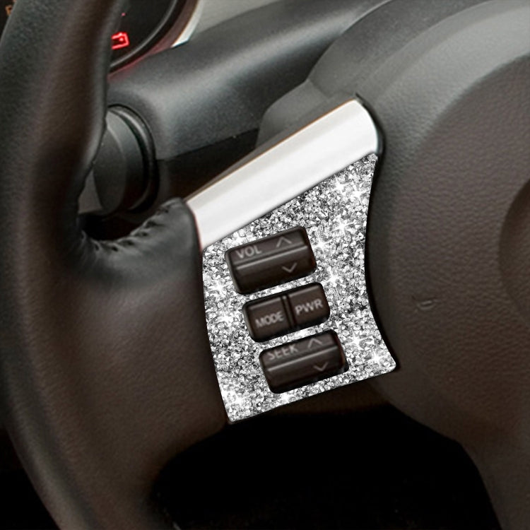 For Nissan 350Z 2003-2009 2pcs Car Steering Wheel Button Frame A Diamond Sticker,Left and Right Drive Universal - free shipping - PMC TechLife - Order now!