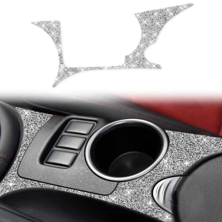 For Nissan 370Z Z34 2009- Car Water Cup Holder Panel Diamond Decoration Sticker, Left and Right Drive - Car Interior Mouldings by PMC TechLife | Online Shopping South Africa | PMC TechLife | Buy Now Pay Later Mobicred