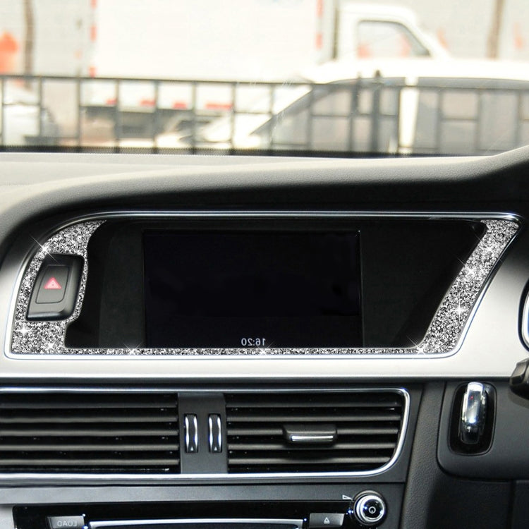 For Audi A4 / A5 / Q5 Car Navigation Outer Frame Diamond Decoration Sticker, Right Drive - Car Interior Mouldings by PMC TechLife | Online Shopping South Africa | PMC TechLife | Buy Now Pay Later Mobicred