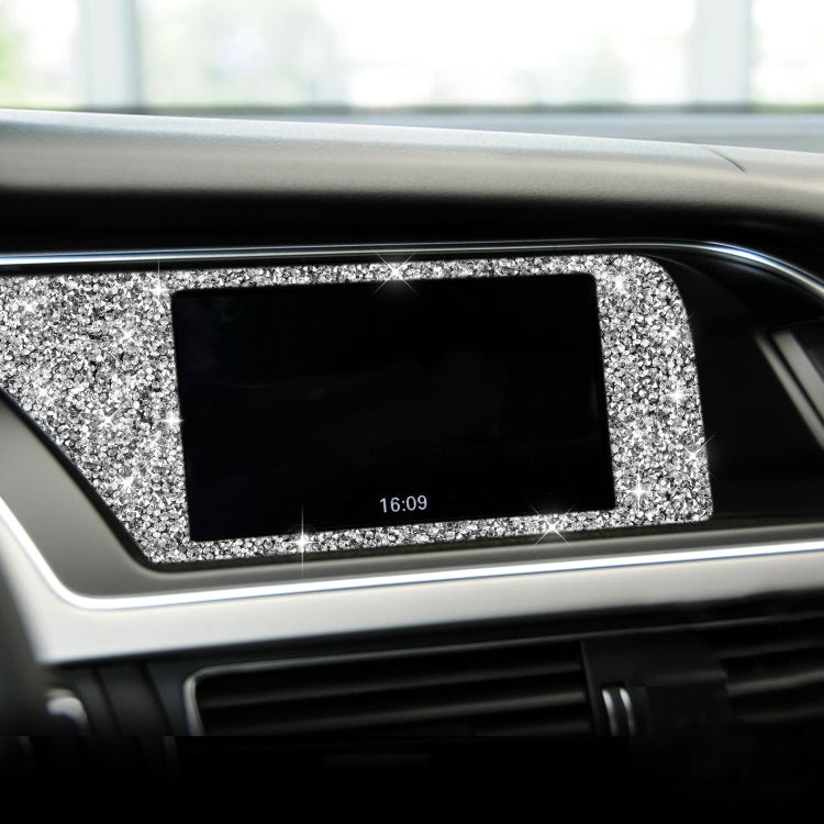 For Audi A4 / A5 / Q5 Car Navigation Inner Frame Diamond Decoration Sticker, Left Drive - Car Interior Mouldings by PMC TechLife | Online Shopping South Africa | PMC TechLife | Buy Now Pay Later Mobicred