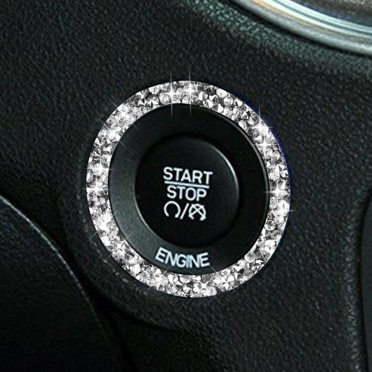 For Dodge Charger 2011-2014 Car Engine Starting Circle Diamond Decorative Sticker, Left-hand Drive - Car Interior Mouldings by PMC TechLife | Online Shopping South Africa | PMC TechLife | Buy Now Pay Later Mobicred