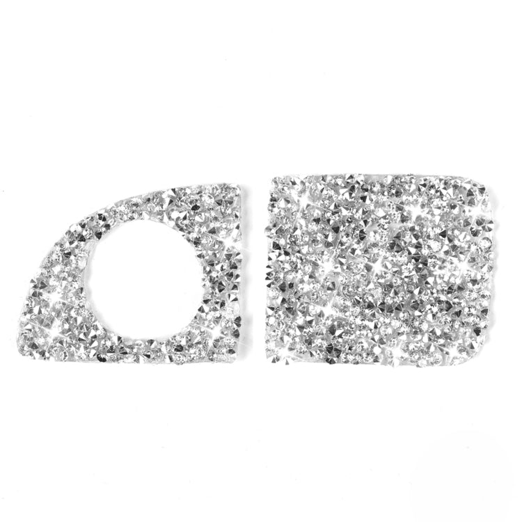 For Dodge Charger 2011-2014 3pcs/Set Car Front Passenger Seat Storage Box Handle Diamond Decorative Sticker, Left-hand Drive - Car Interior Mouldings by PMC TechLife | Online Shopping South Africa | PMC TechLife | Buy Now Pay Later Mobicred