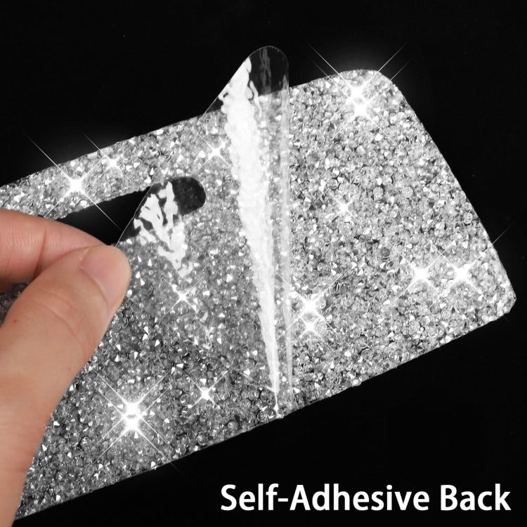 For Dodge Charger 2011-2014 3pcs/Set Car Front Passenger Seat Storage Box Handle Diamond Decorative Sticker, Left-hand Drive - Car Interior Mouldings by PMC TechLife | Online Shopping South Africa | PMC TechLife | Buy Now Pay Later Mobicred