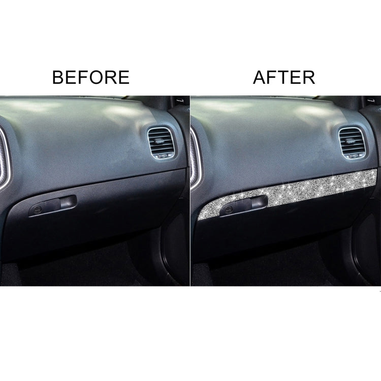 For Dodge Charger 2011-2014 Car Front Passenger Seat Storage Box Diamond Decorative Sticker, Left-hand Drive - Car Interior Mouldings by PMC TechLife | Online Shopping South Africa | PMC TechLife | Buy Now Pay Later Mobicred