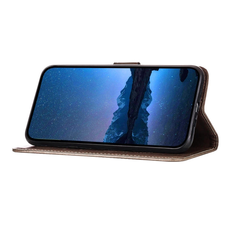 For Motorola Edge 50 Pro Embossed Butterfly Leather Phone Case(Grey) - Motorola Cases by PMC TechLife | Online Shopping South Africa | PMC TechLife | Buy Now Pay Later Mobicred