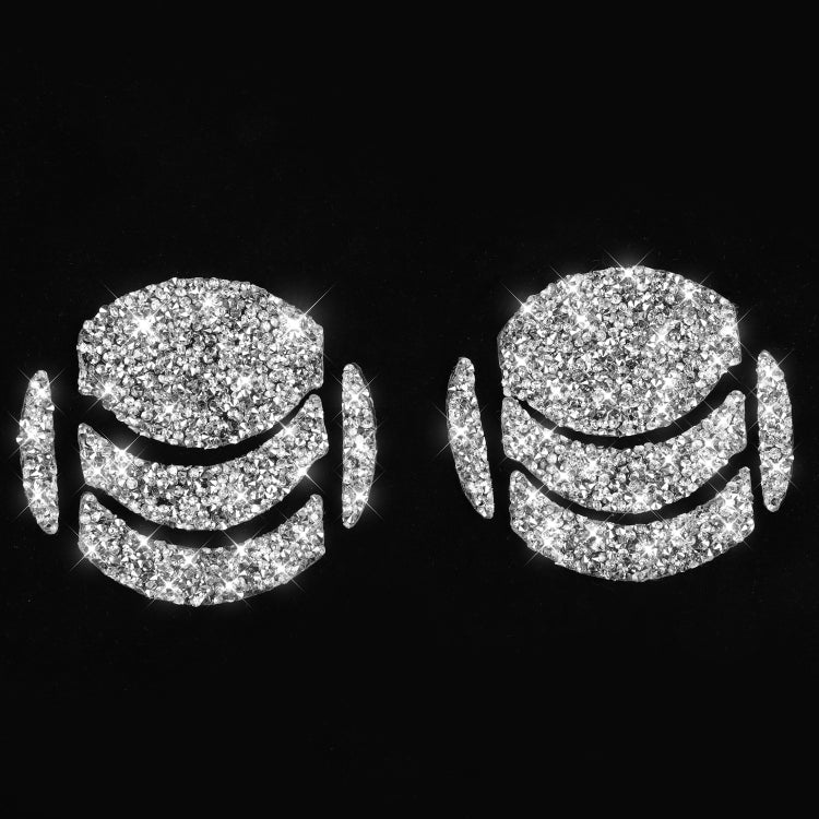 For Nissan 350Z 2006-2009 10pcs Car Left and Right Exhaust Port Diamond Sticker,Left and Right Drive Universal - Car Interior Mouldings by PMC TechLife | Online Shopping South Africa | PMC TechLife | Buy Now Pay Later Mobicred