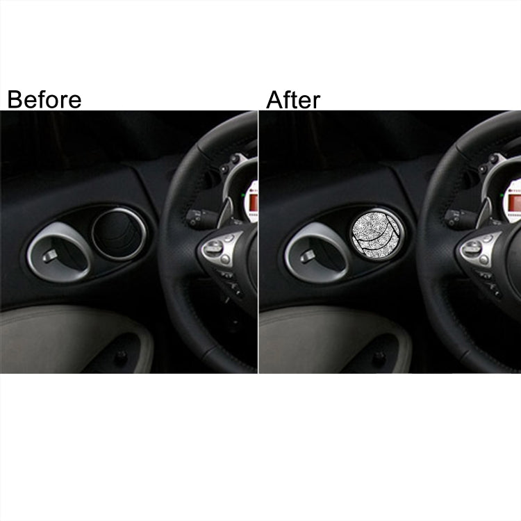 For Nissan 350Z 2006-2009 10pcs Car Left and Right Exhaust Port Diamond Sticker,Left and Right Drive Universal - Car Interior Mouldings by PMC TechLife | Online Shopping South Africa | PMC TechLife | Buy Now Pay Later Mobicred