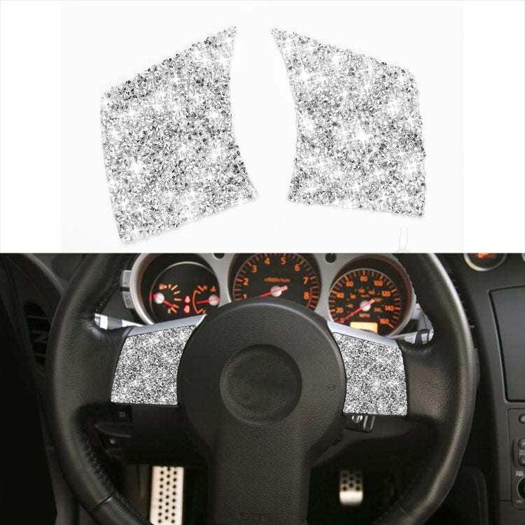 For Nissan 350Z 2006-2009 Car Steering Wheel Diamond Sticker,Left and Right Drive Universal - Car Interior Mouldings by PMC TechLife | Online Shopping South Africa | PMC TechLife | Buy Now Pay Later Mobicred