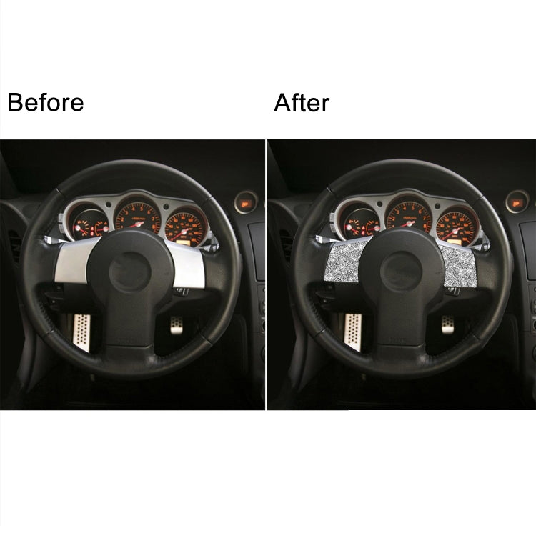 For Nissan 350Z 2006-2009 Car Steering Wheel Diamond Sticker,Left and Right Drive Universal - Car Interior Mouldings by PMC TechLife | Online Shopping South Africa | PMC TechLife | Buy Now Pay Later Mobicred