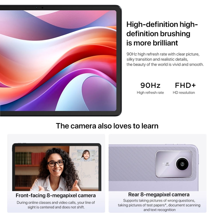 Lenovo Xiaoxin Pad 2024 11 inch WiFi Tablet, 6GB+128GB, Android 13, Qualcomm Snapdragon 685 Octa Core, Support Face Identification(Dark Grey) - free shipping - PMC TechLife - Order now!