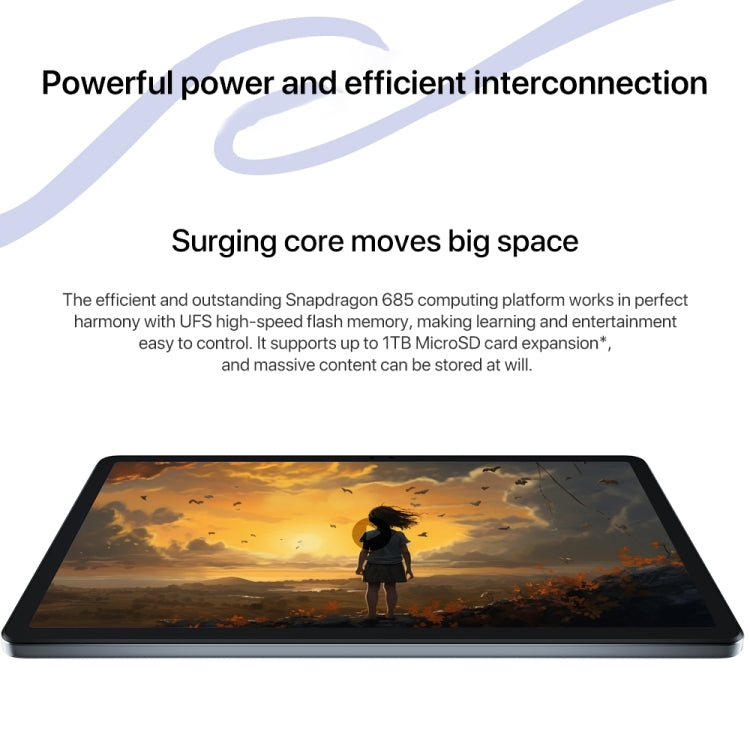 Lenovo Xiaoxin Pad 2024 11 inch WiFi Tablet, 6GB+128GB, Android 13, Qualcomm Snapdragon 685 Octa Core, Support Face Identification(Purple) - free shipping - PMC TechLife - Order now!