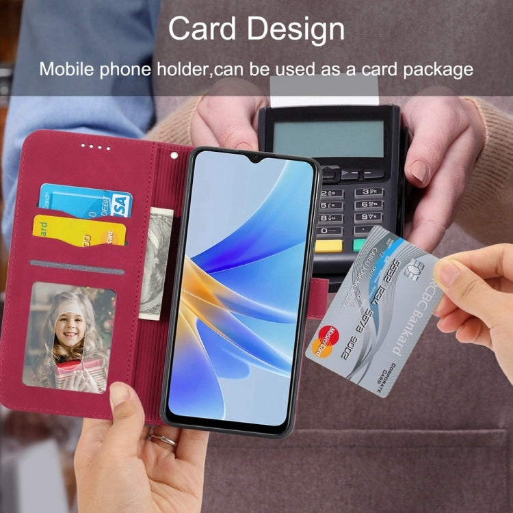 For iPhone 16e Dierfeng Dream Line TPU Hybrid PU Leather Phone Case(Red) - free shipping - PMC TechLife - Order now!