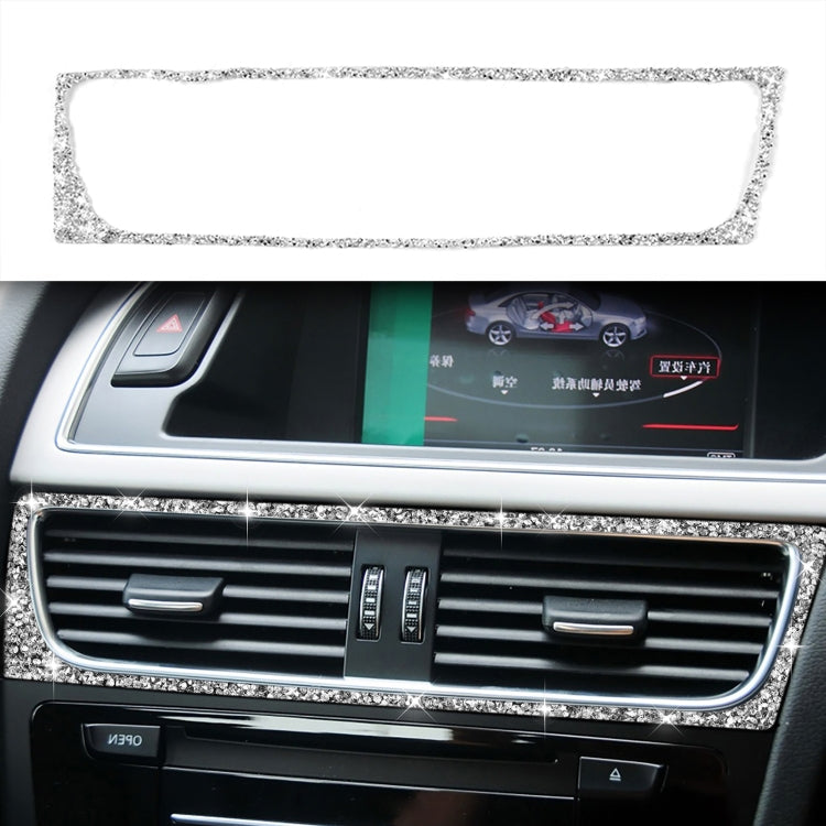 For Audi A4 / A5 / Q5 Car Air Conditioning Air Outlet Frame Diamond Decoration Sticker, Right Drive - Car Interior Mouldings by PMC TechLife | Online Shopping South Africa | PMC TechLife | Buy Now Pay Later Mobicred