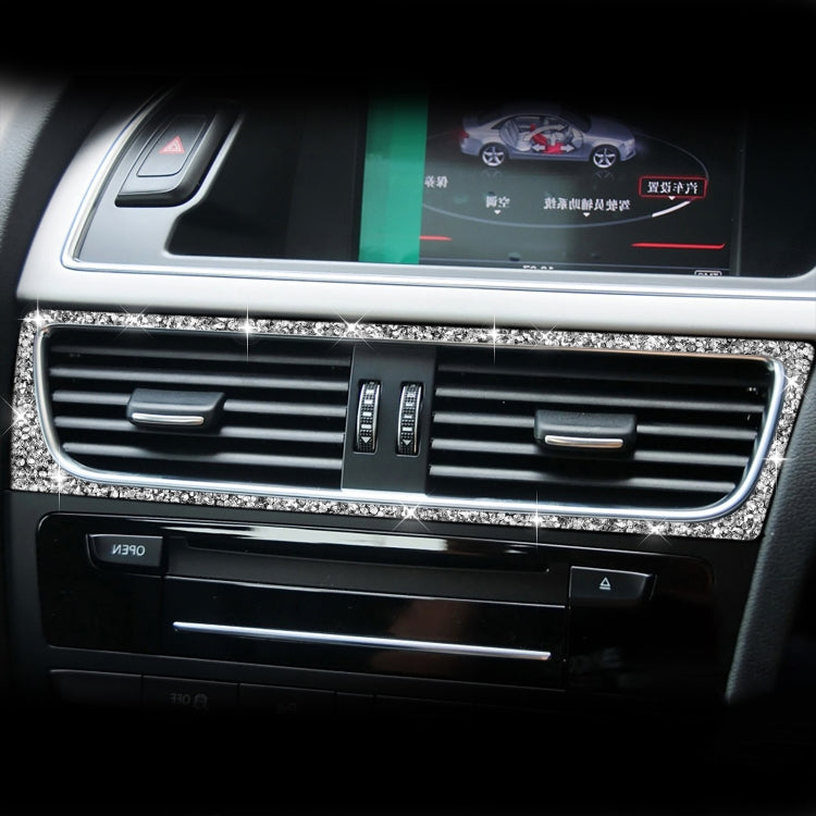 For Audi A4 / A5 / Q5 Car Air Conditioning Air Outlet Frame Diamond Decoration Sticker, Right Drive - Car Interior Mouldings by PMC TechLife | Online Shopping South Africa | PMC TechLife | Buy Now Pay Later Mobicred