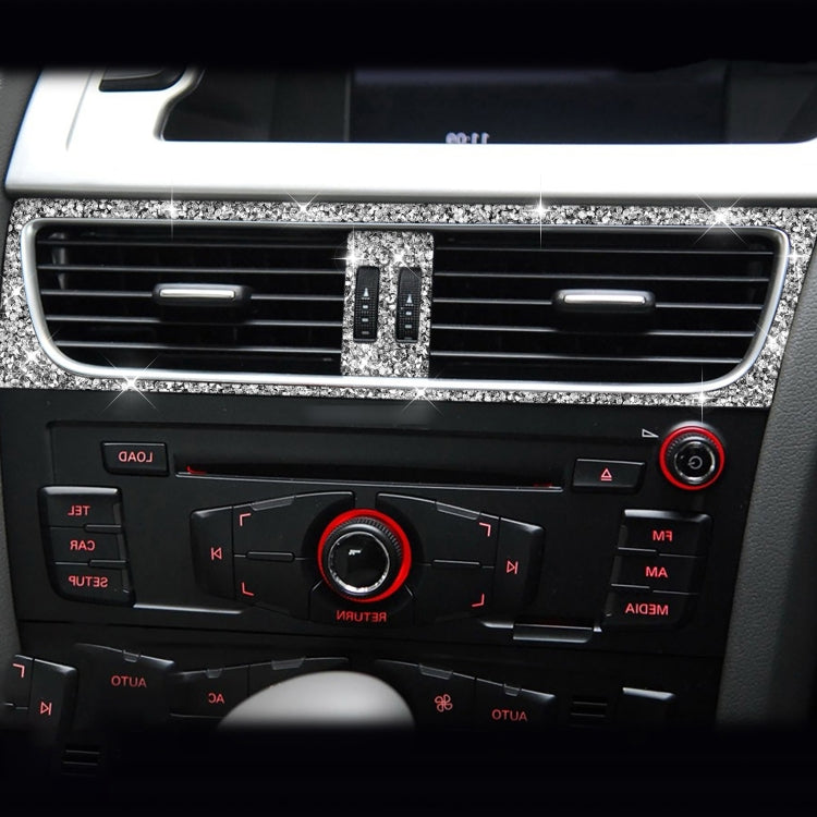 For Audi A4 / A5 / Q5 2pcs Car Air Conditioner Outlet Diamond Decoration Sticker, Right Drive - Car Interior Mouldings by PMC TechLife | Online Shopping South Africa | PMC TechLife | Buy Now Pay Later Mobicred