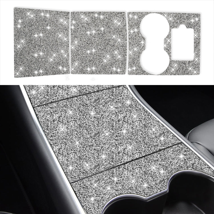 For Tesla Model 3 Car Rear Door Sill Strip Diamond Sticker,Left and Right Drive Universal - Car Interior Mouldings by PMC TechLife | Online Shopping South Africa | PMC TechLife | Buy Now Pay Later Mobicred